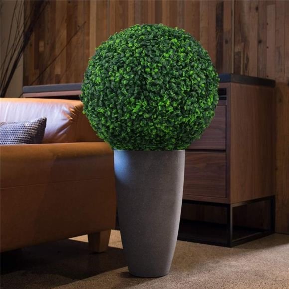 2PCS 15.7inch 4Layers Artificial Plant Topiary Ball Faux Boxwood Decorative Ball - Picture 4 of 6